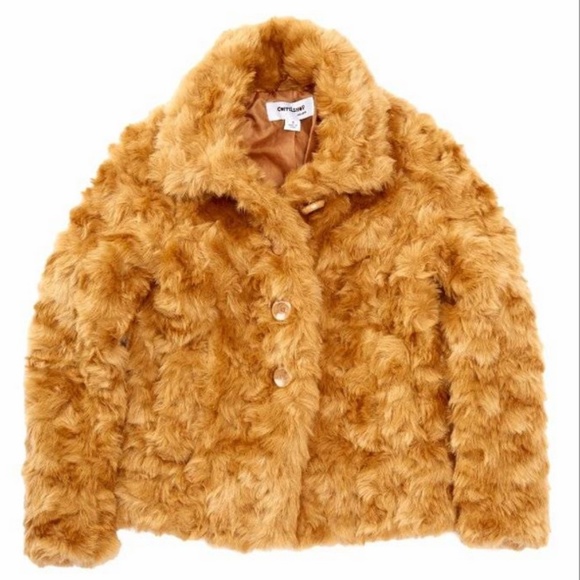 Girls CoffeeShop Faux Fur Jacket from Nordstrom XL